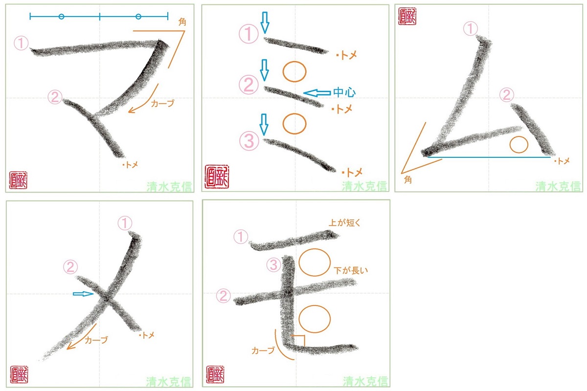 ※マ行『マミムメモ』の書き方